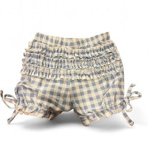 Sugar Bee Clothing Gingham Ruffle Shorts